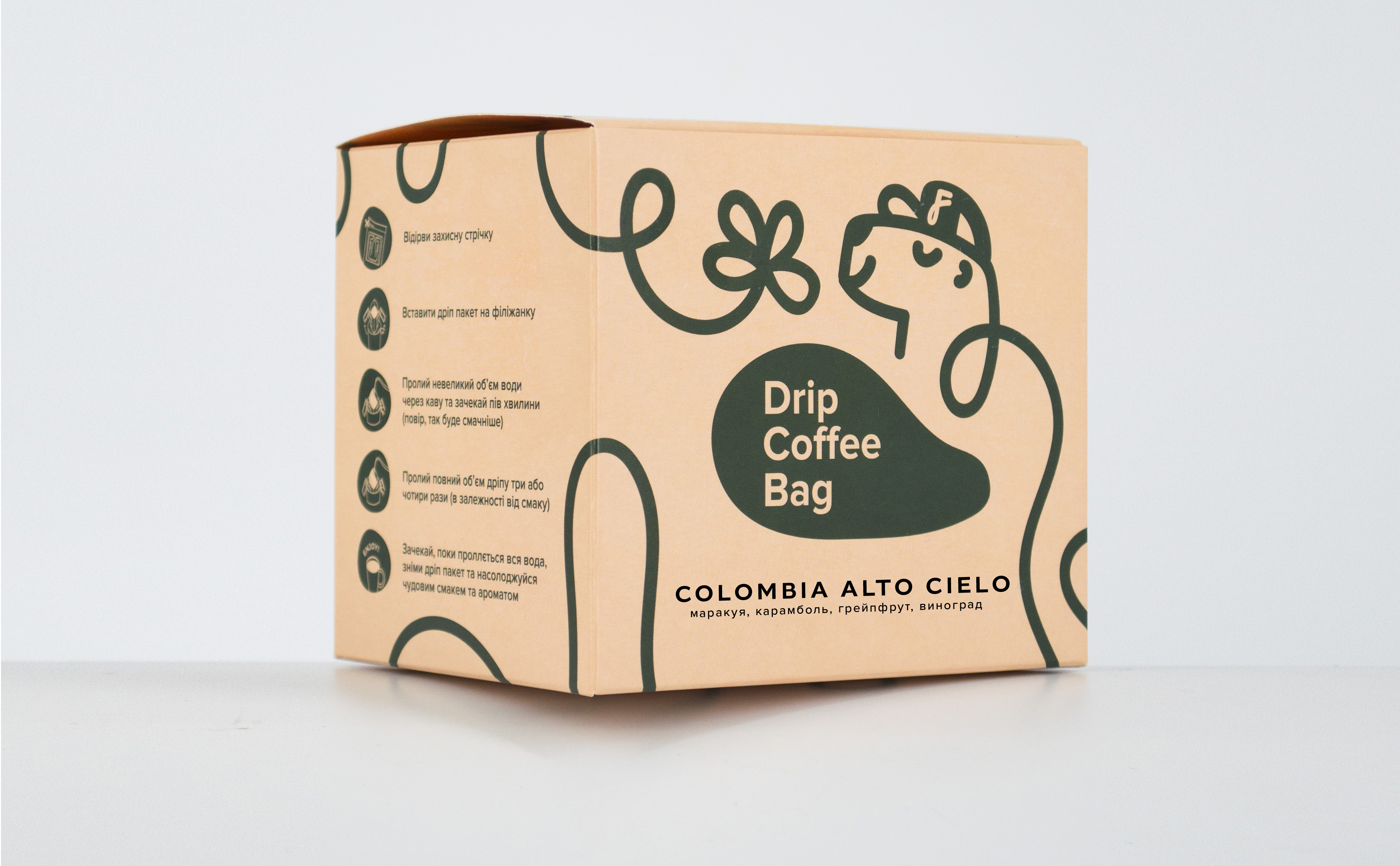 Drip Coffee Pack Colombia Alto Cielo